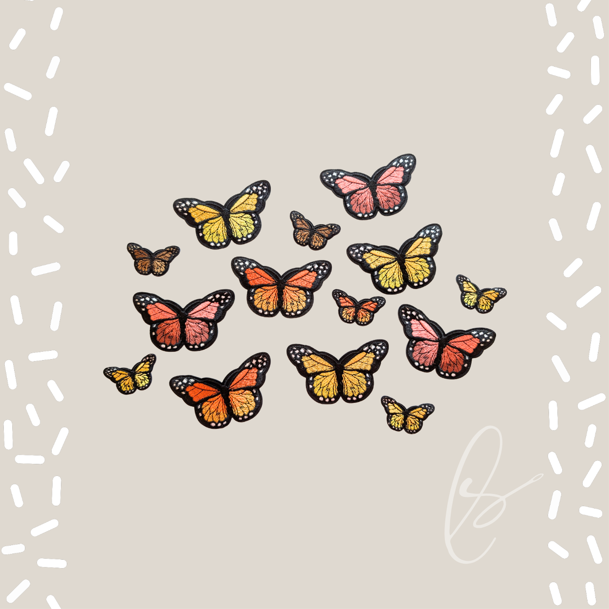 Bright Butterflies Patch Set