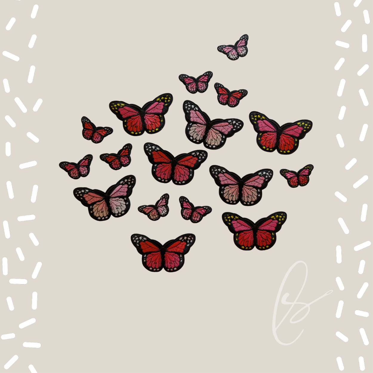 Pink Flutter Patches