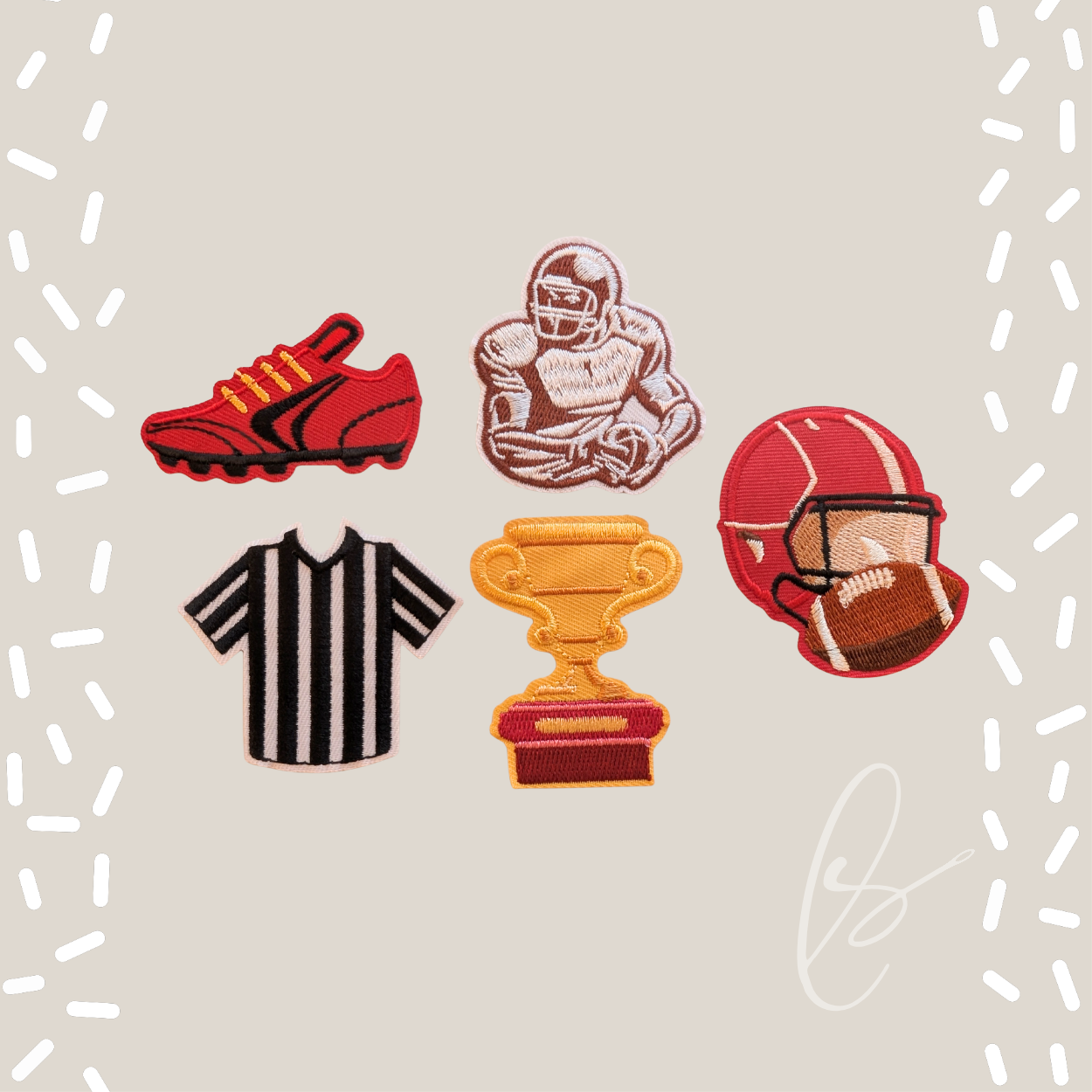 Football Assortment Patches